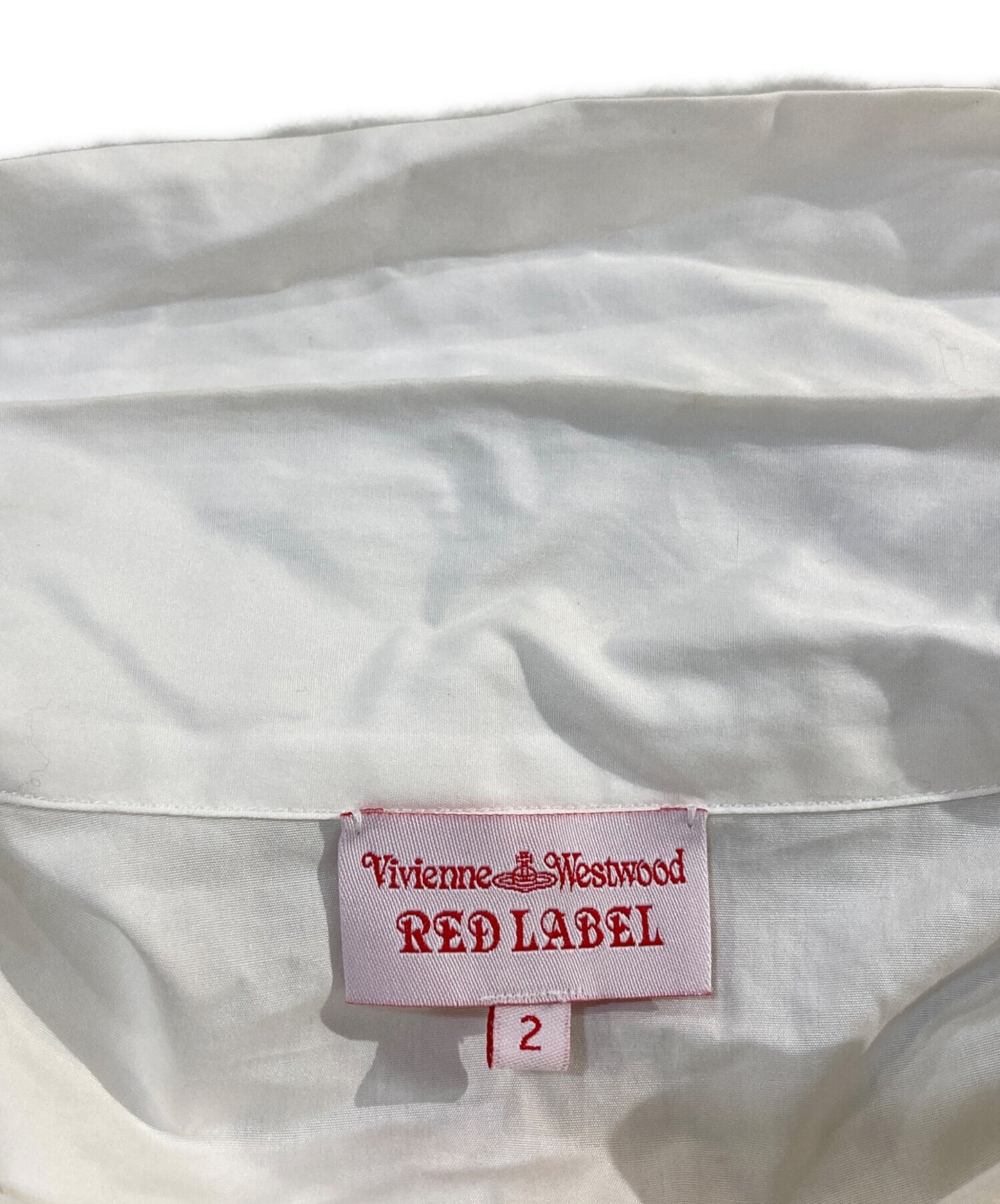 [Pre-owned] Vivienne Westwood RED LABEL Switched design shirt with ribbon tie