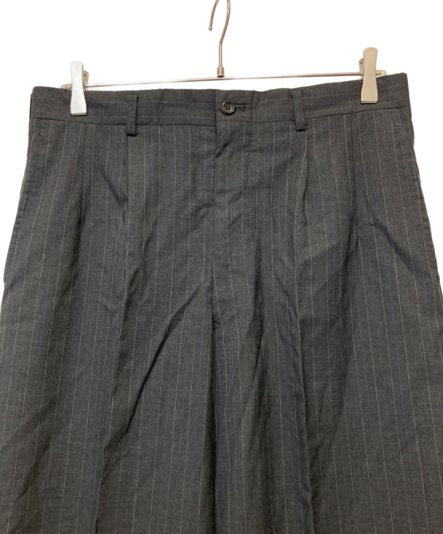 [Pre-owned] COMME des GARCONS HOMME pinstripe tuck pants HS-11026M