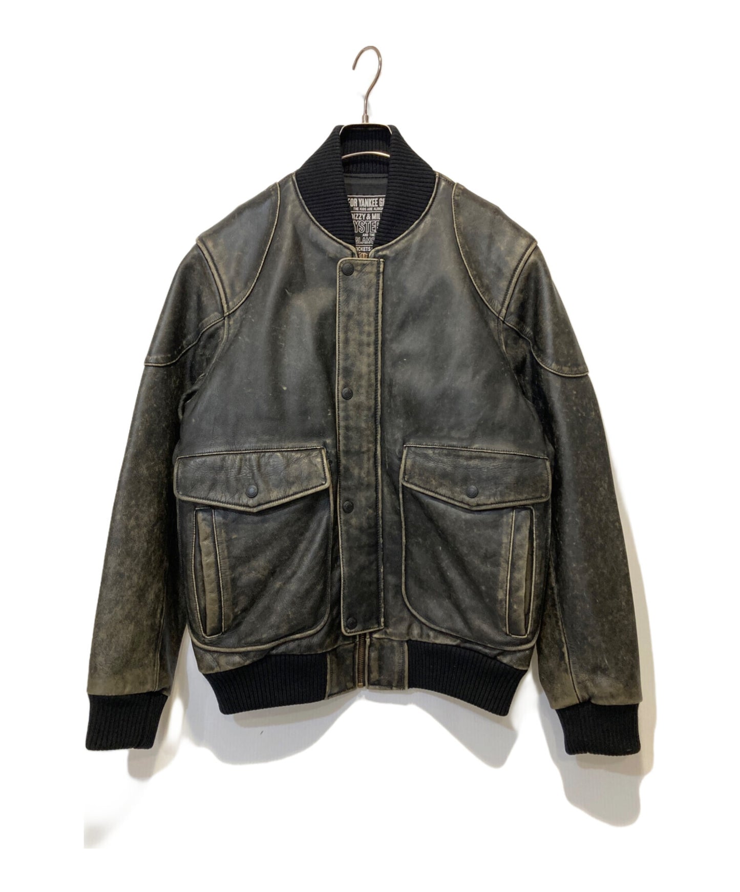 [Pre-owned] Hysteric Glamour Cowhide leather sport jacket 02223LB01