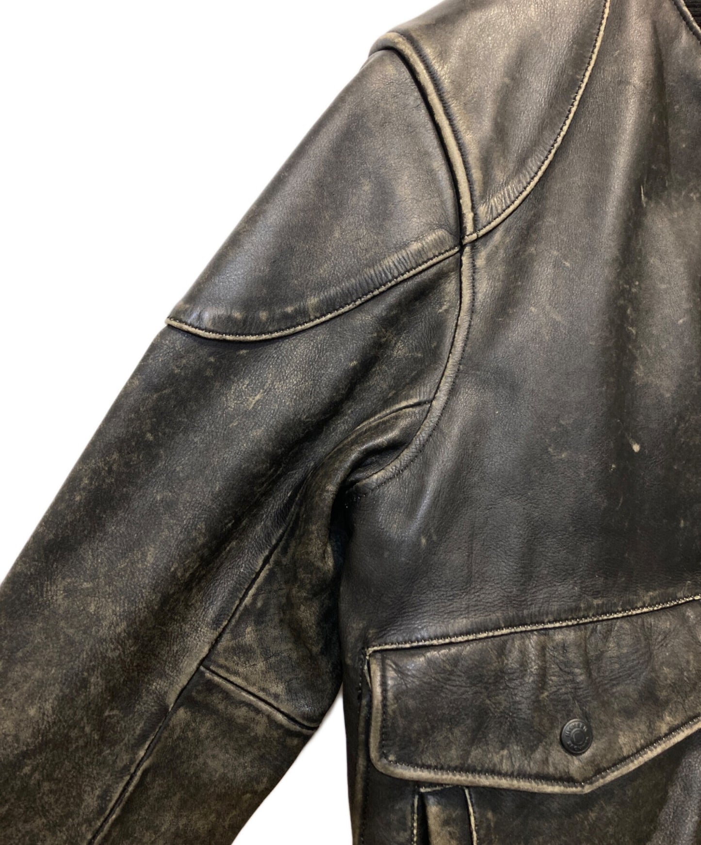 [Pre-owned] Hysteric Glamour Cowhide leather sport jacket 02223LB01