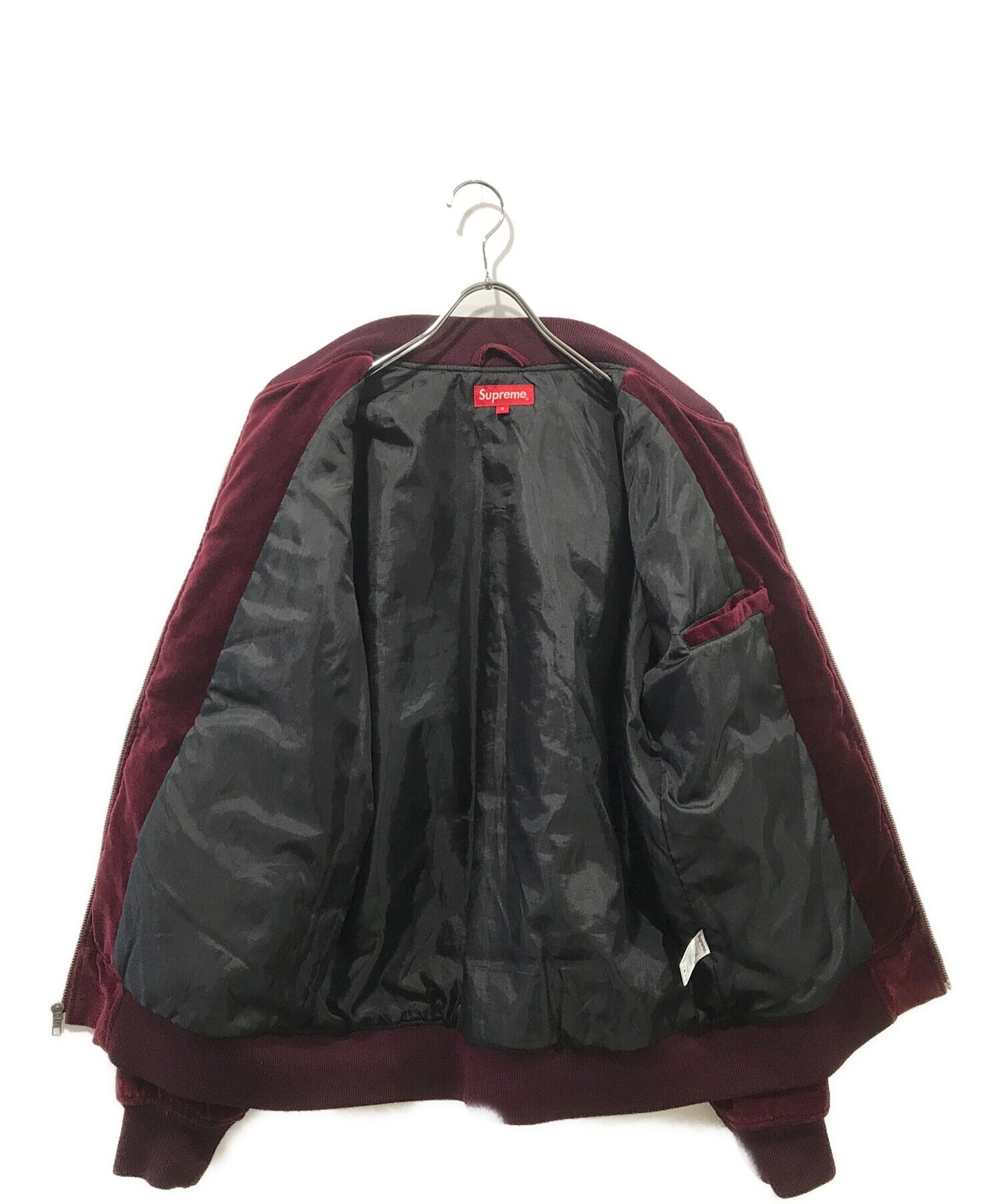 [Pre-owned] SUPREME velvet hooded bomber