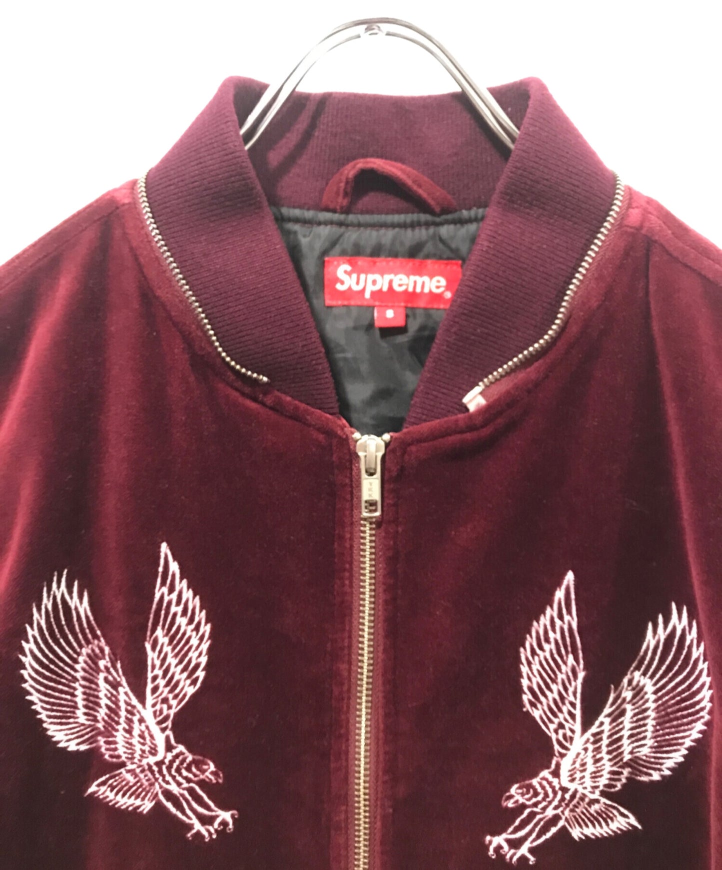 [Pre-owned] SUPREME velvet hooded bomber