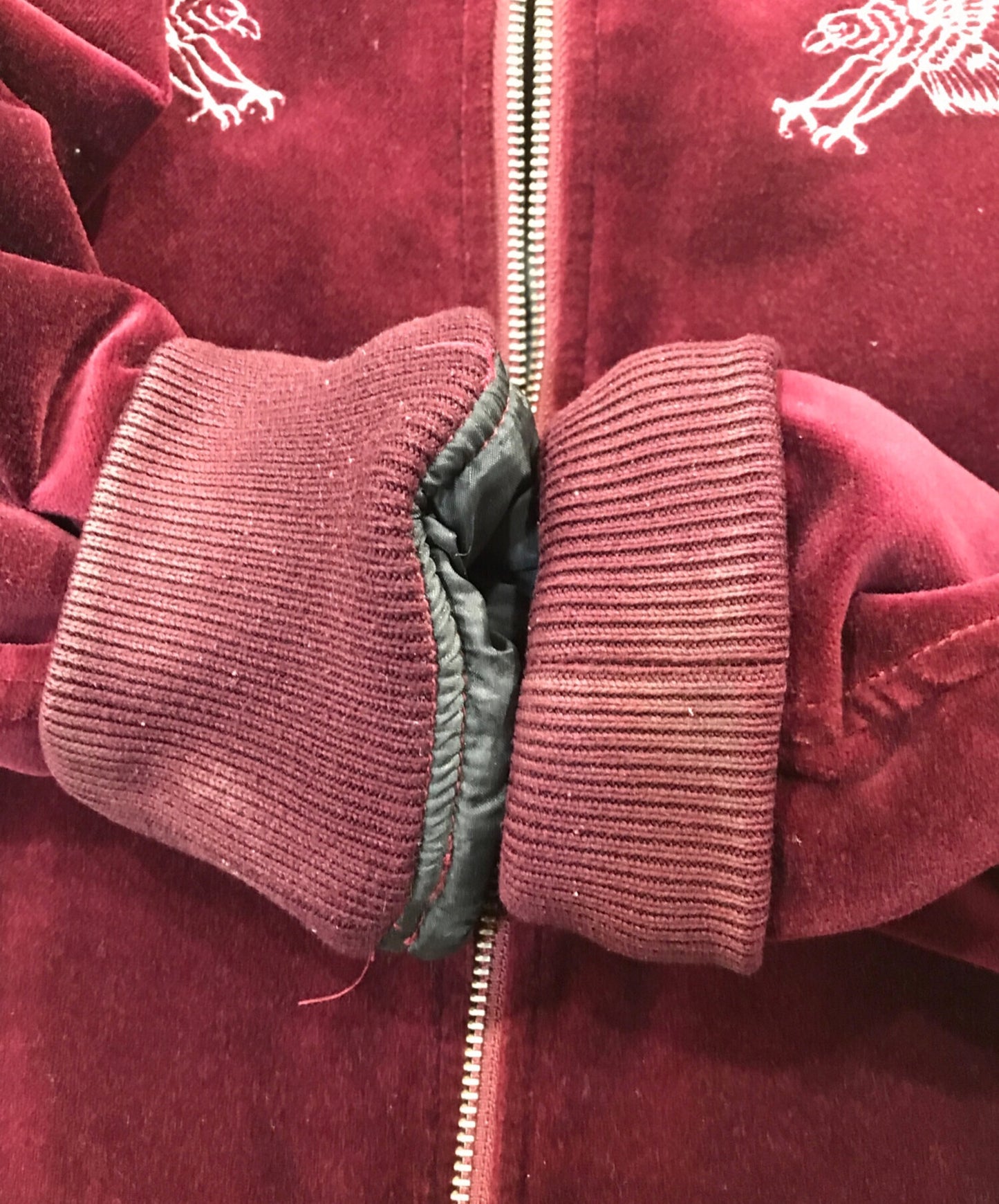 [Pre-owned] SUPREME velvet hooded bomber