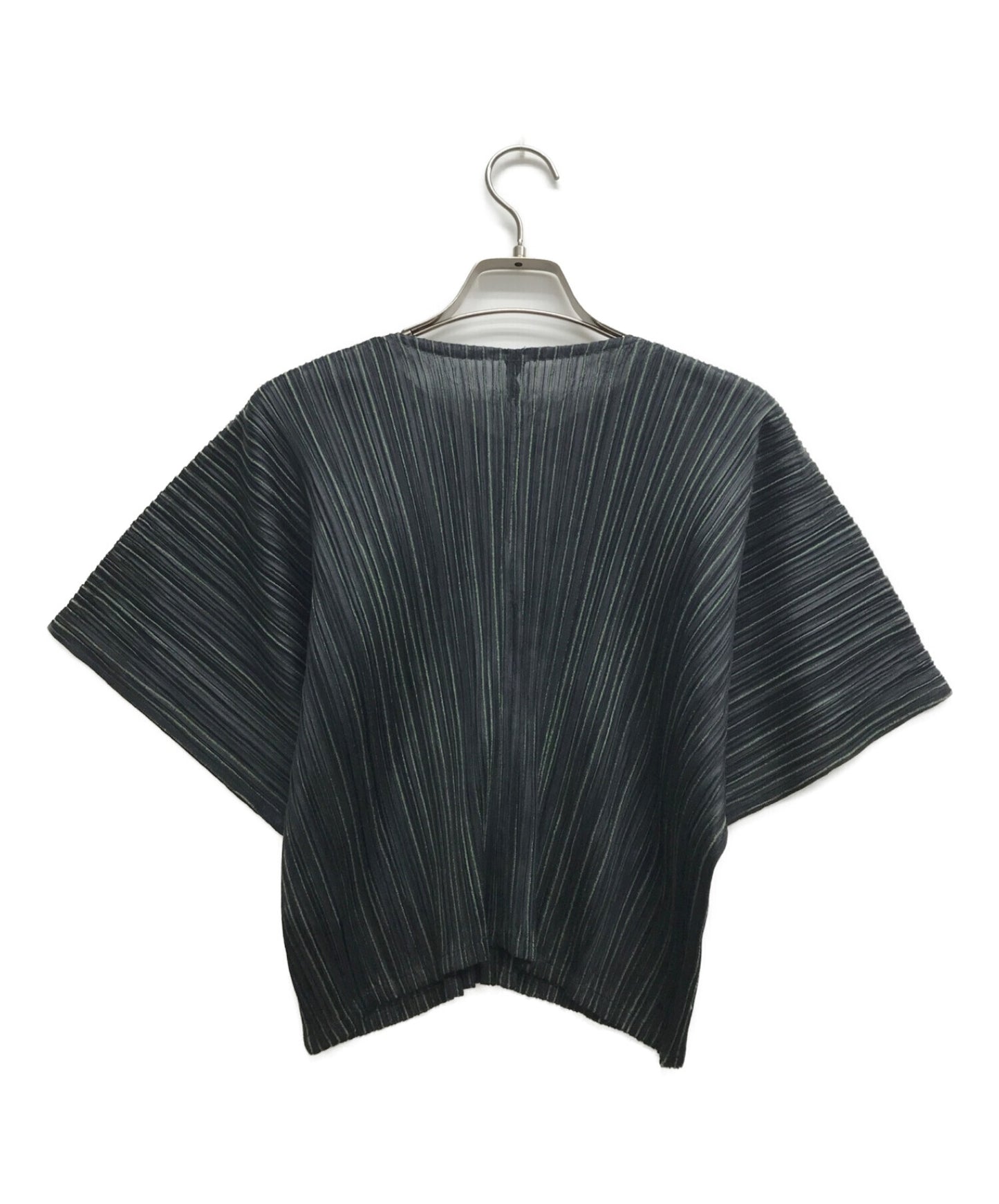 [Pre-owned] PLEATS PLEASE Pleated short-sleeved cardigan PP93-J0592