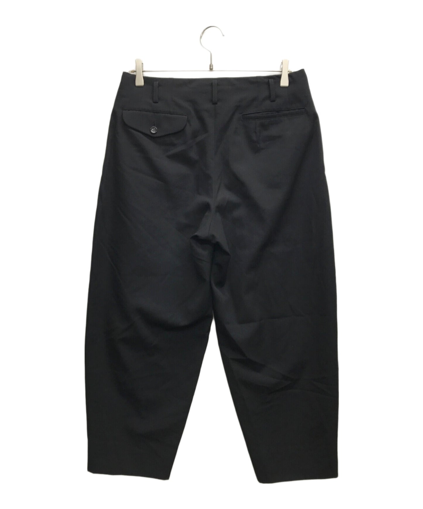 [Pre-owned] COMME des GARCONS HOMME PLUS Black Wool Trousers PI-P055