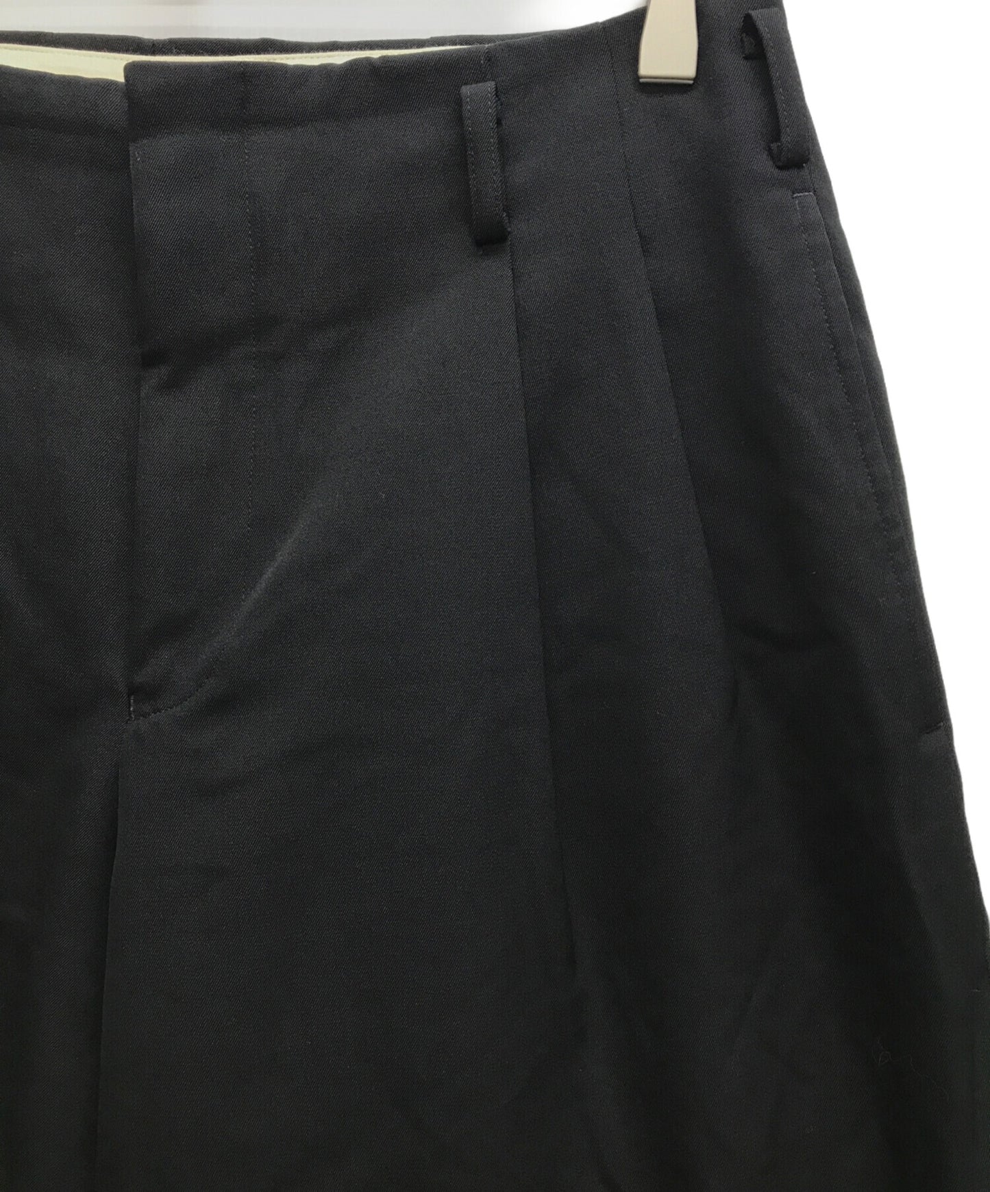 [Pre-owned] COMME des GARCONS HOMME PLUS Black Wool Trousers PI-P055