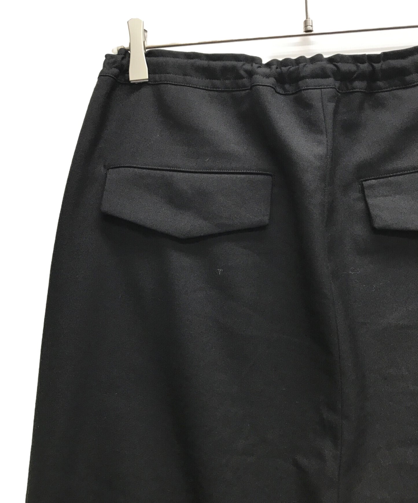 [Pre-owned] GROUND Y Gaberdine Sarouel Straight Pants GN-P08-100