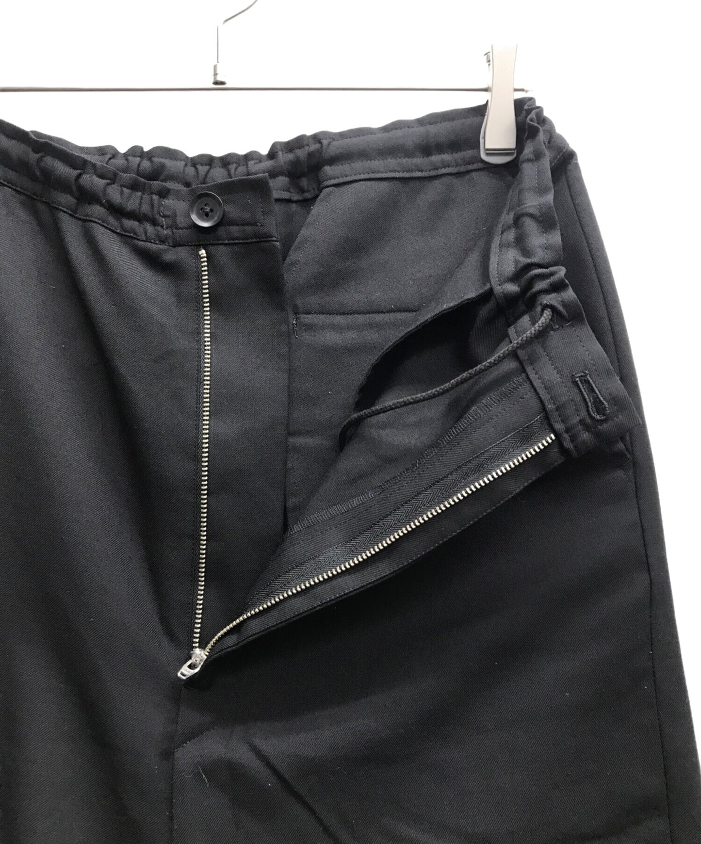 [Pre-owned] GROUND Y Gaberdine Sarouel Straight Pants GN-P08-100