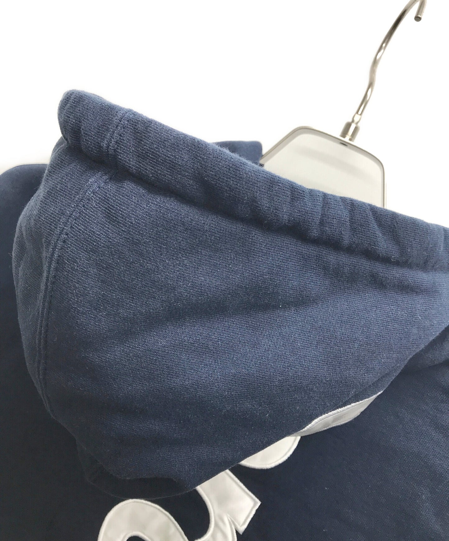 [Pre-owned] SUPREME Satin Applique Hooded Sweatshirt