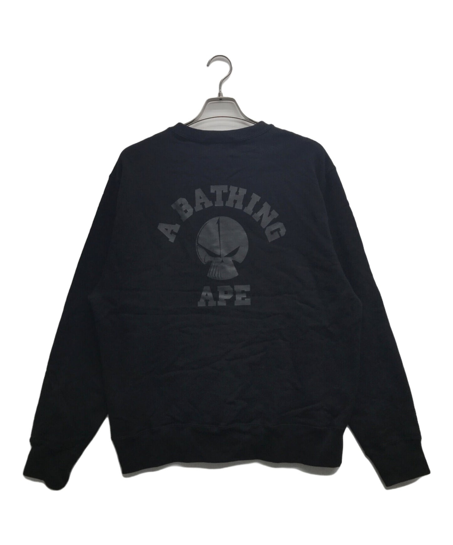 [Pre-owned] A BATHING APE BAPE NBHD RELAXED FIT CREWNECK/Bape Neighborhood Relaxed Fit Crew Neck/Crew Neck Sweatshirt 001SWJ231901C