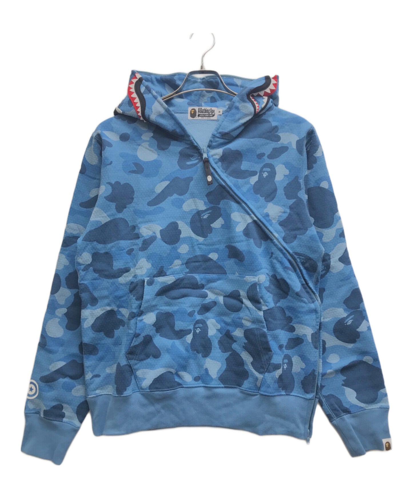 [Pre-owned] A BATHING APE Honeycomb Camo Shark Full Zip Hoodie 001zpj301009m