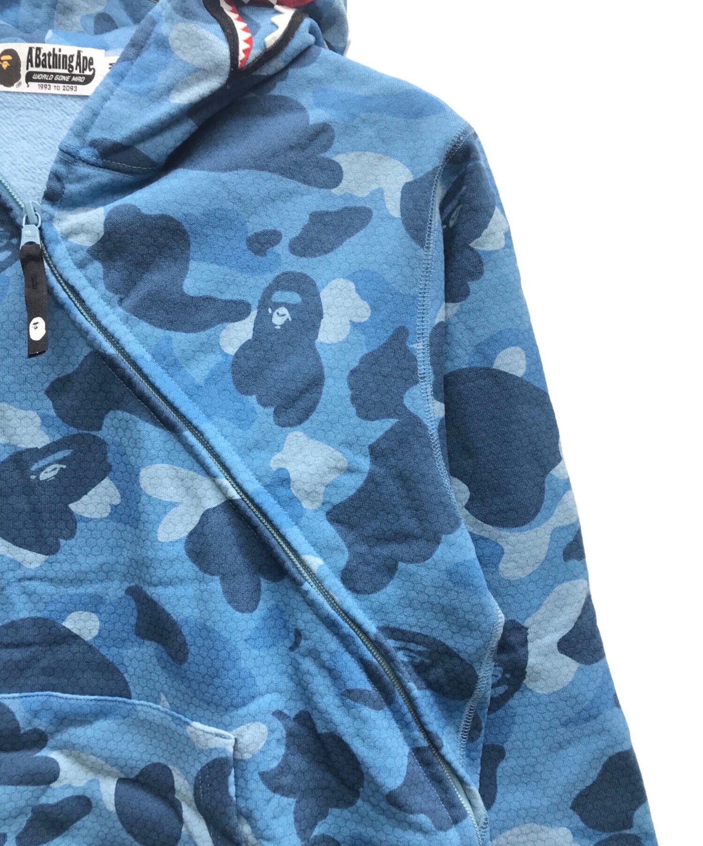 [Pre-owned] A BATHING APE Honeycomb Camo Shark Full Zip Hoodie 001zpj301009m