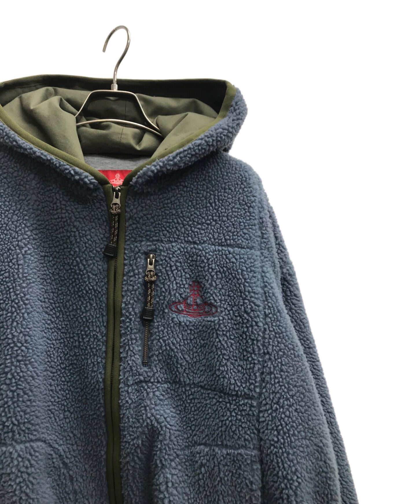 [Pre-owned] Vivienne Westwood RED LABEL Recycled polyester bore zip hoodie 16-12-432019