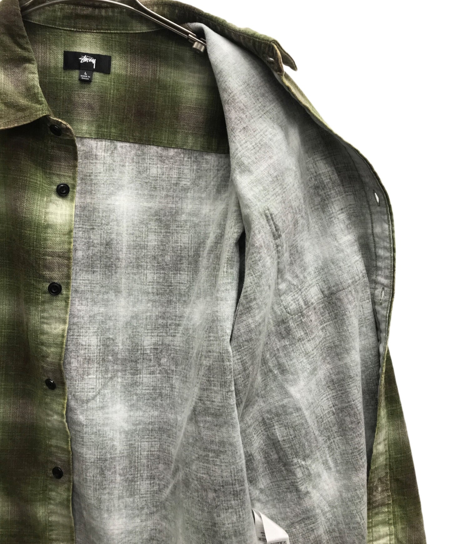 [Pre-owned] stussy Rocco Flannel Plaid Shirt 1110343