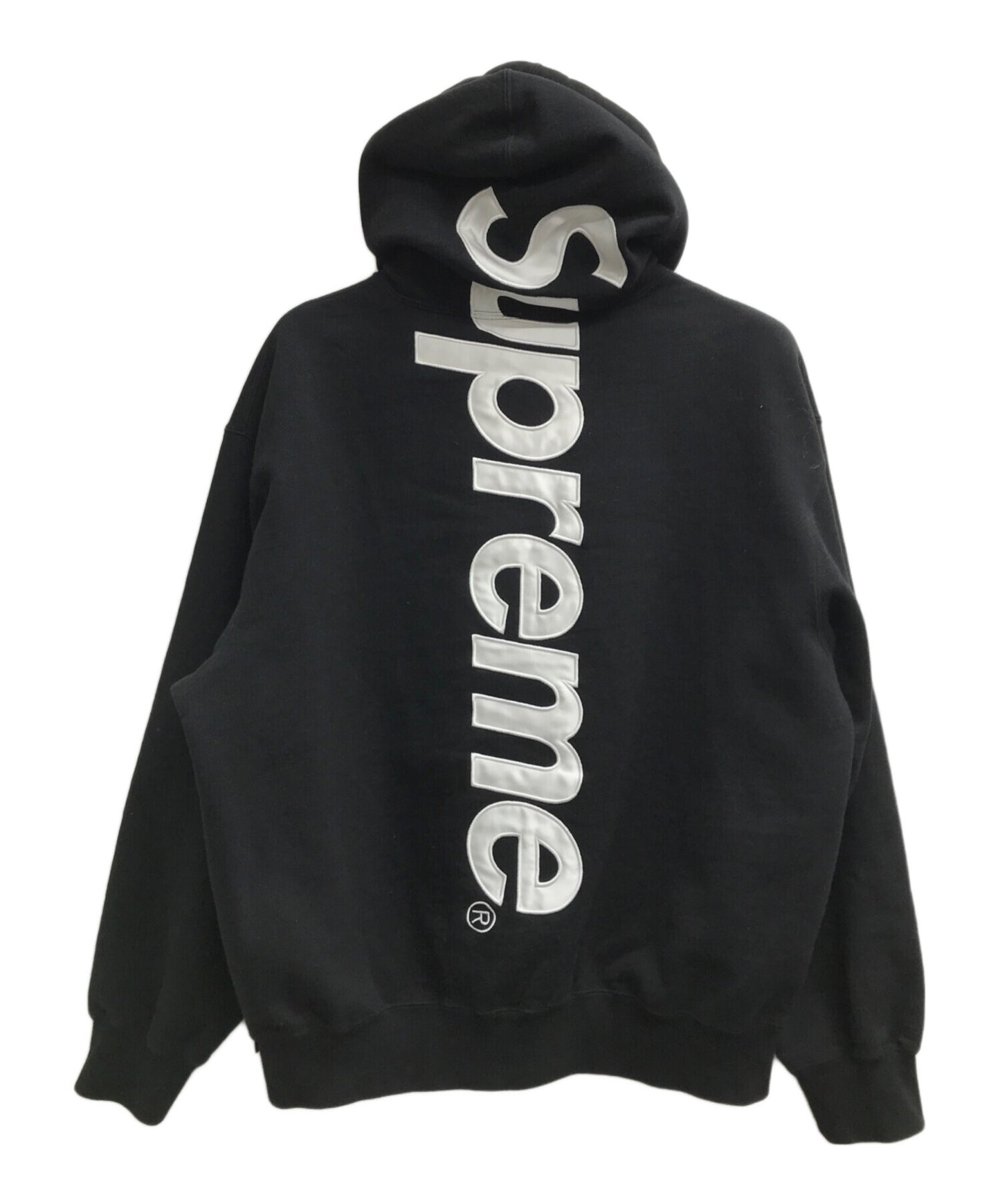 [Pre-owned] SUPREME Satin Applique Hooded