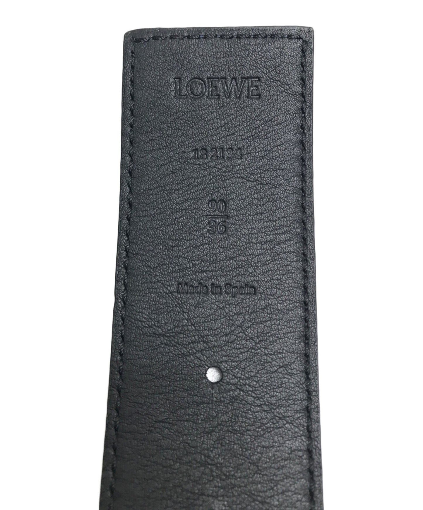 [Pre-owned] LOEWE Reversible anagram leather belt 182134