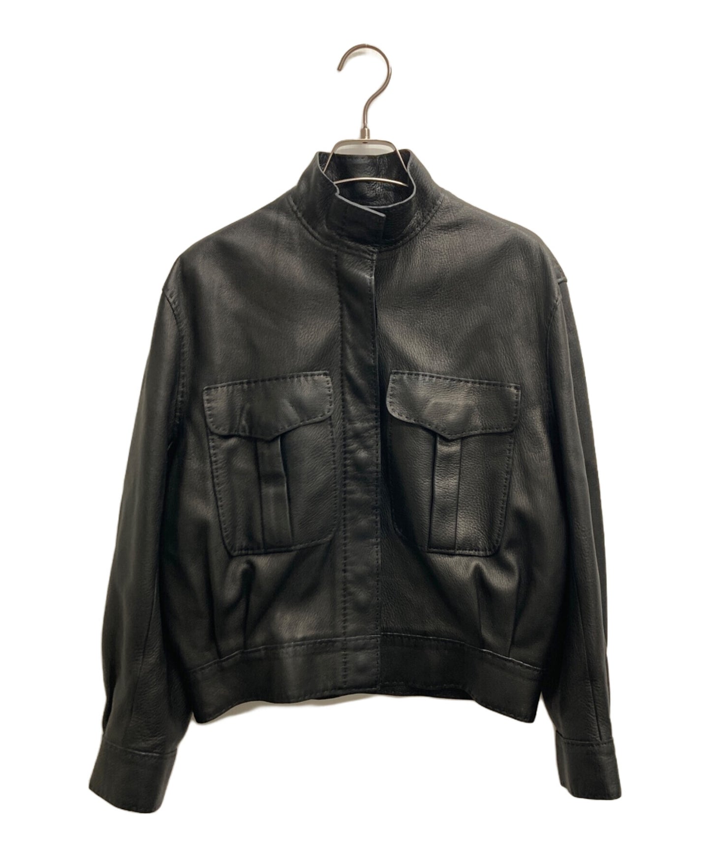 [Pre-owned] HERMES Deerskin Leather Jacket