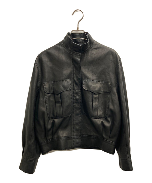 [Pre-owned] HERMES Deerskin Leather Jacket