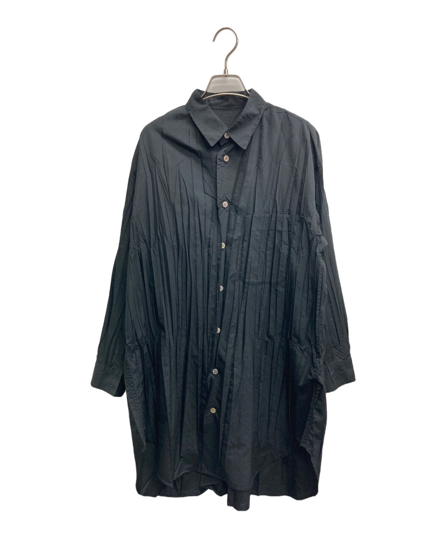 [Pre-owned] ISSEY MIYAKE Pleated long shirt IM43-FJ908