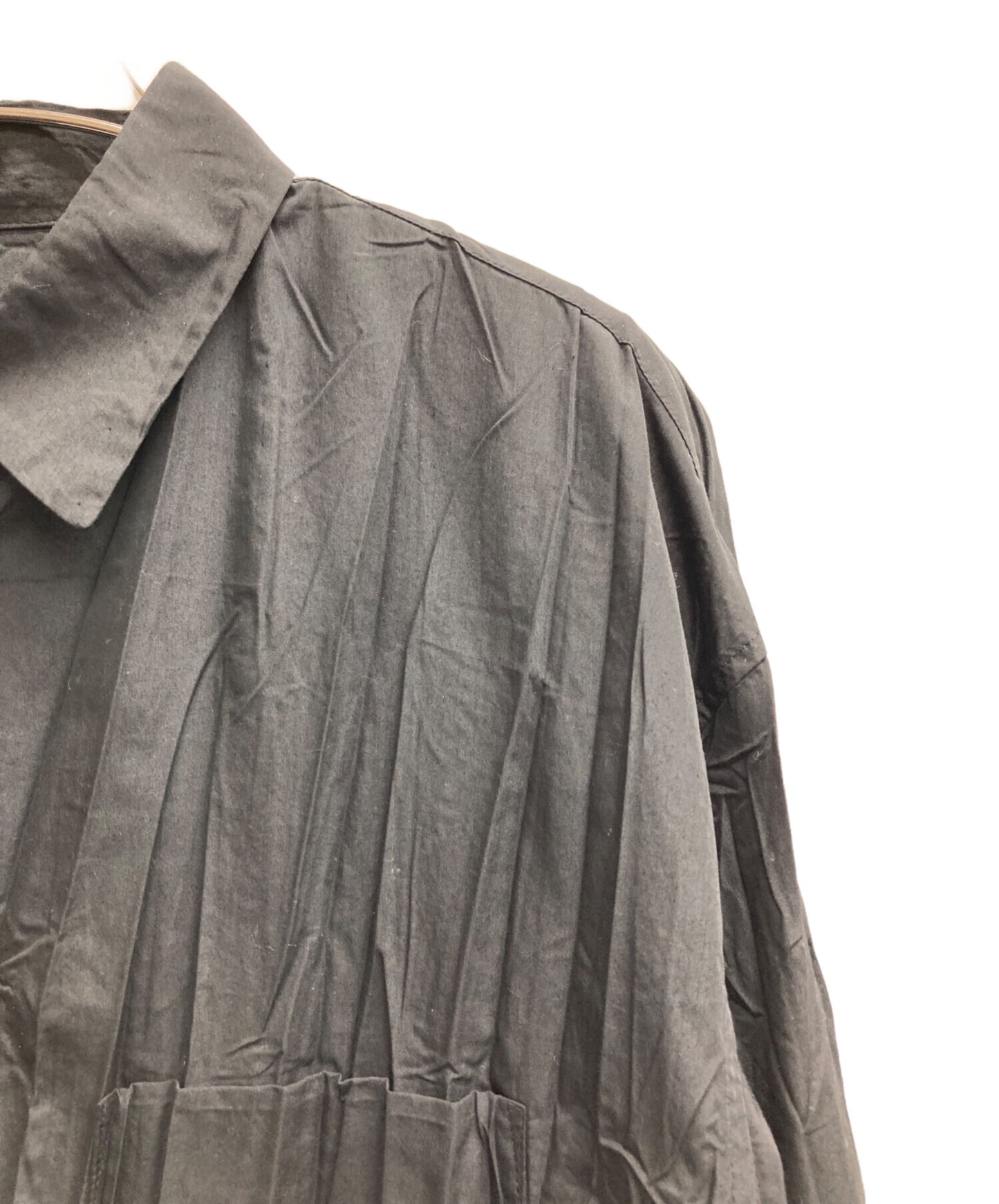[Pre-owned] ISSEY MIYAKE Pleated long shirt IM43-FJ908
