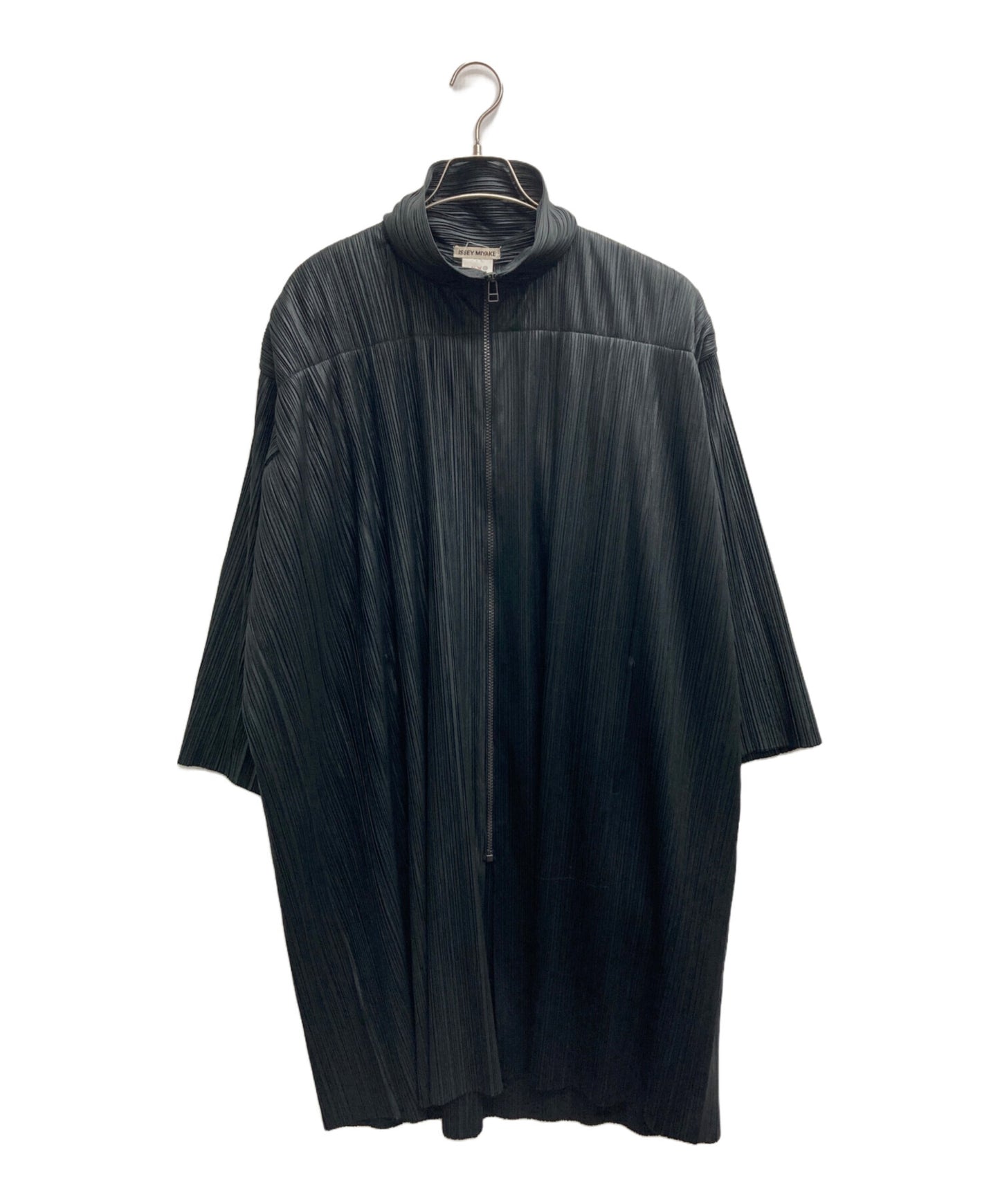 [Pre-owned] ISSEY MIYAKE zip-up pleated coat IM33-JA804