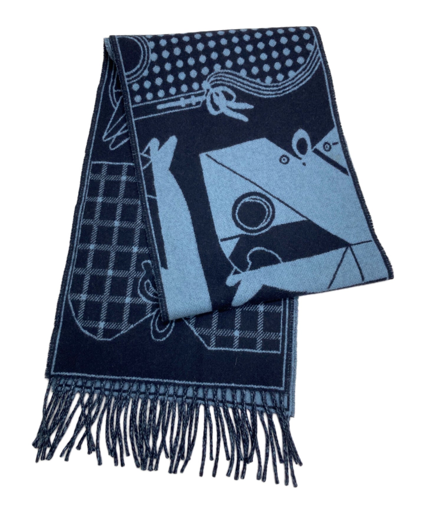 [Pre-owned] HERMES Camaille Cashmere Scarf