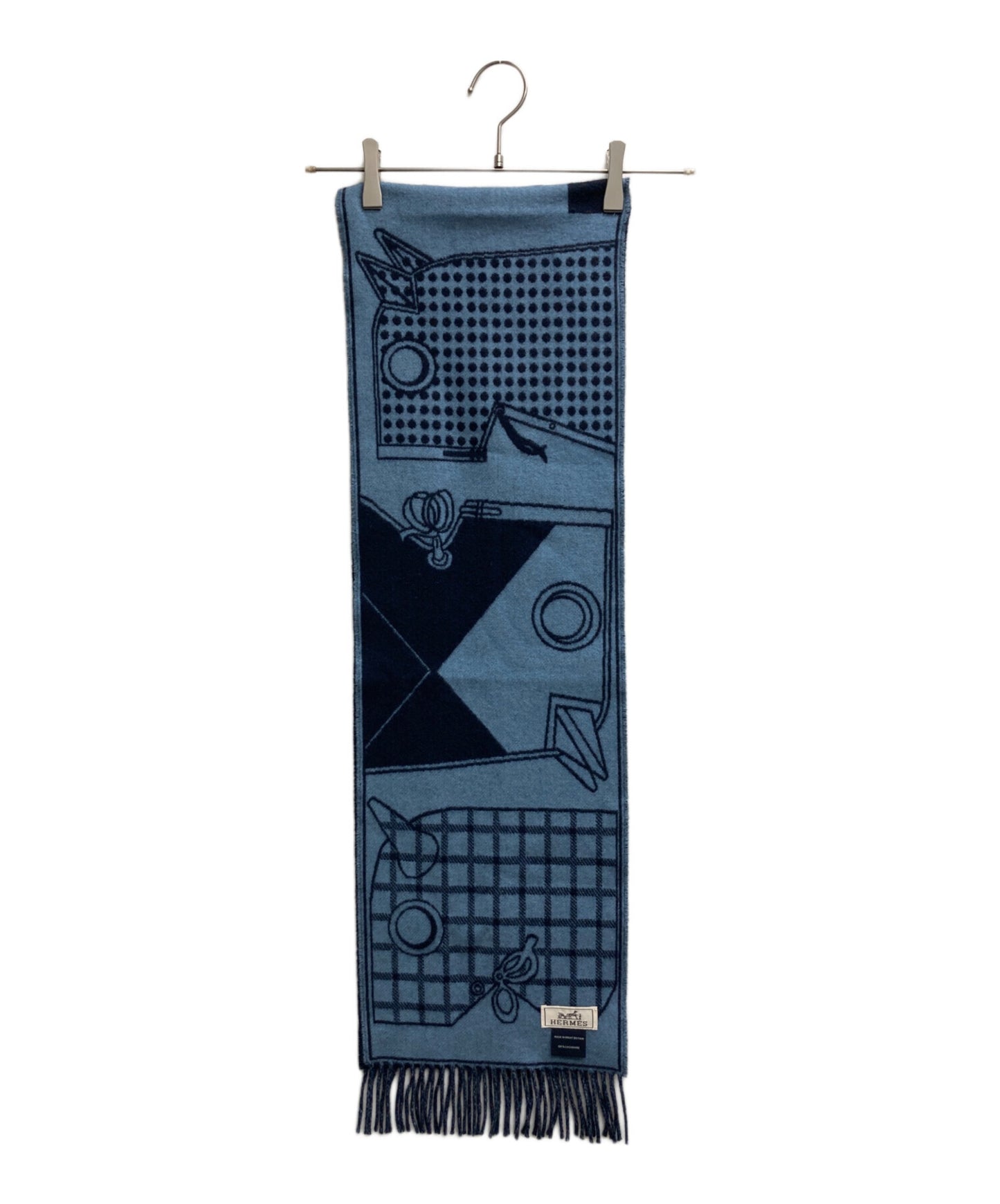 [Pre-owned] HERMES Camaille Cashmere Scarf