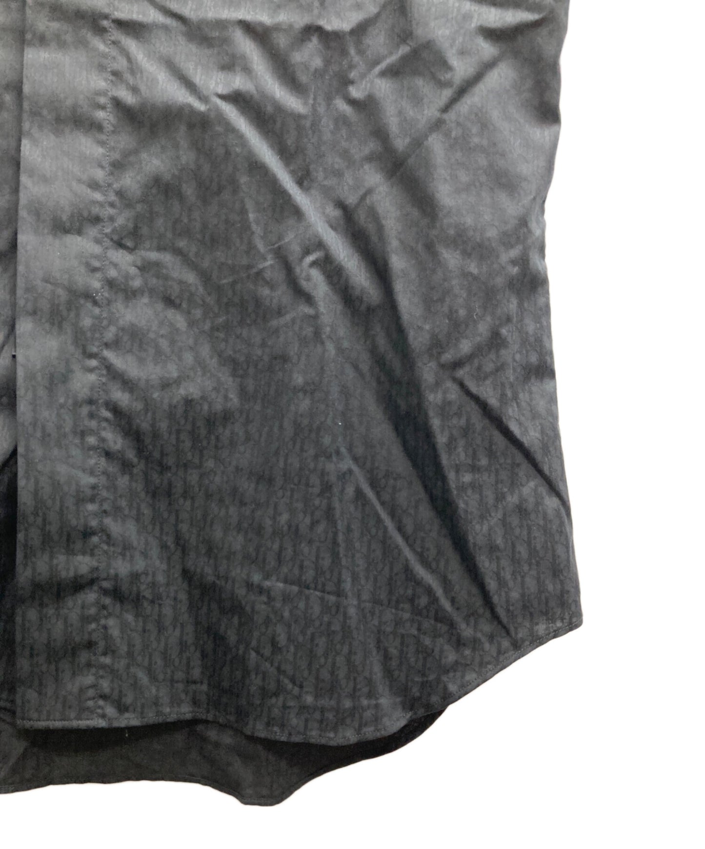 [Pre-owned] Dior Short-sleeved shirt with oblique pattern and winged buttons 013c503a4743