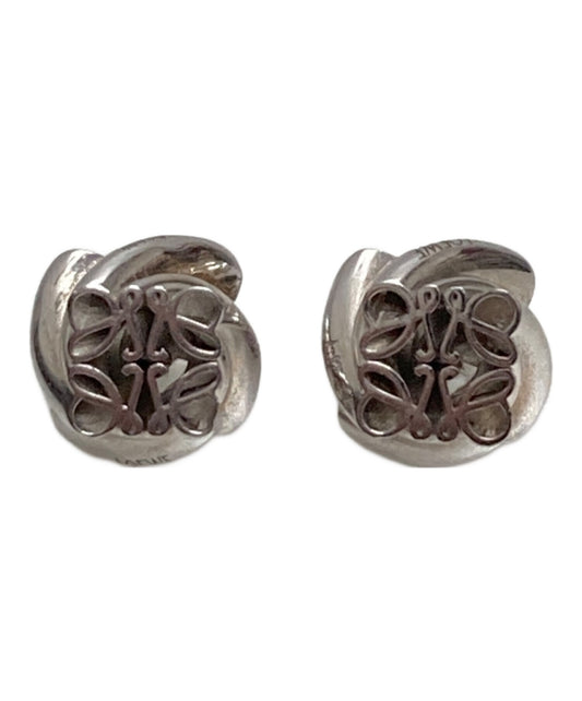 [Pre-owned] LOEWE Twisted Anagram Stud Earrings