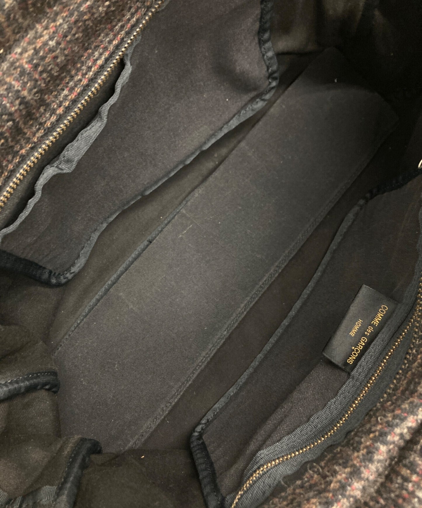 [Pre-owned] COMME des GARCONS HOMME Tweed Handbag HK042010