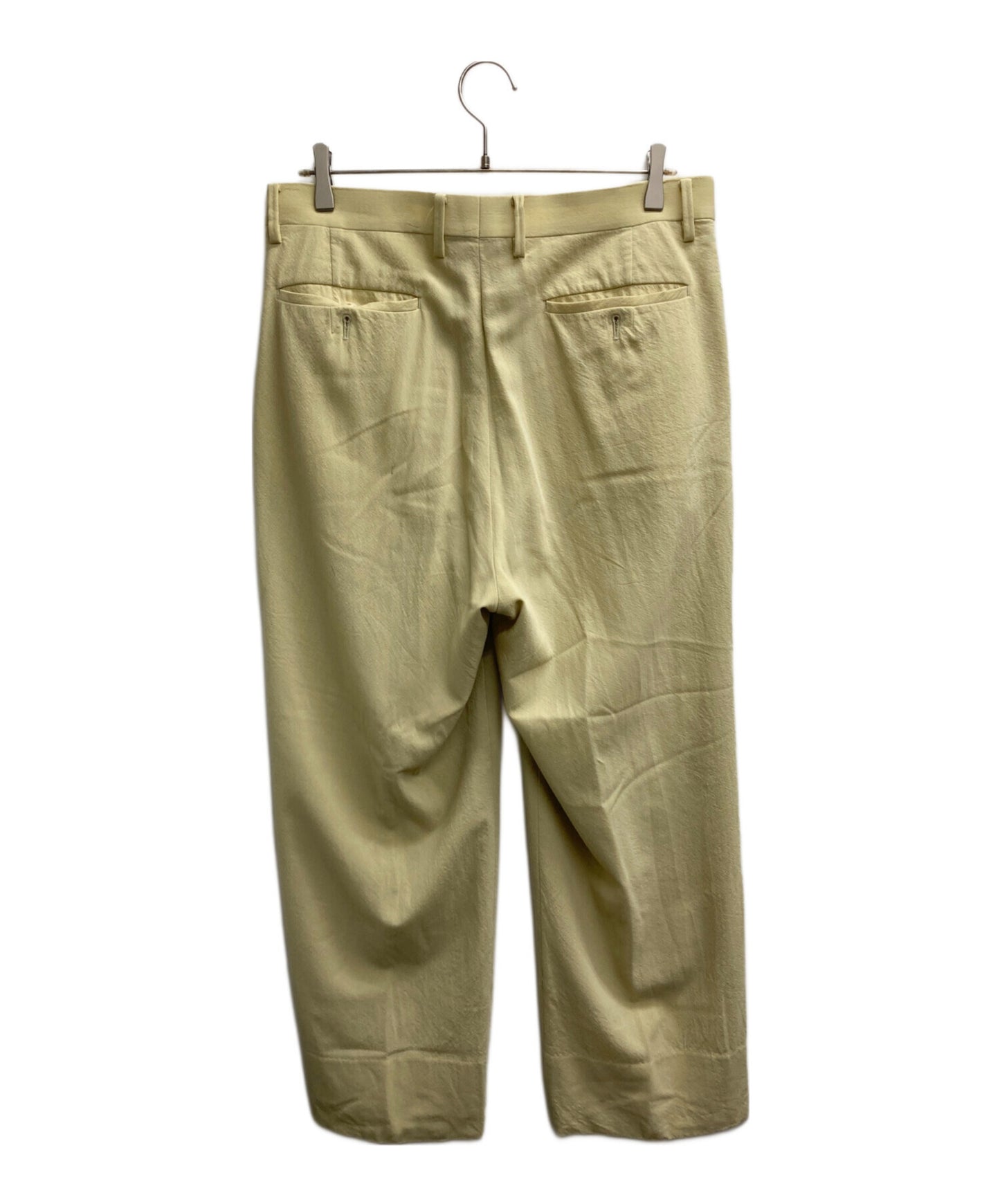 [Pre-owned] AURALEE HARD TWIST WOOL VIYELLA SLACKS A23SP03WV