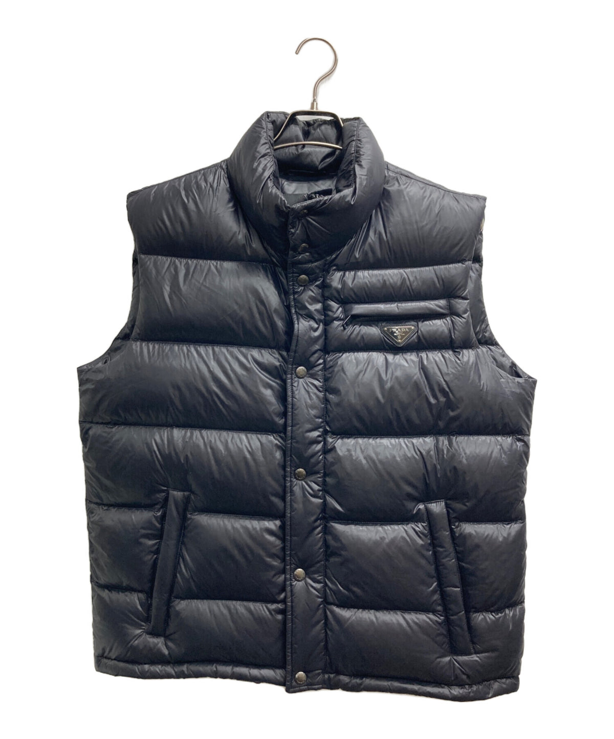 [Pre-owned] PRADA Triangle Logo Plate Down Vest SGJ282 R132