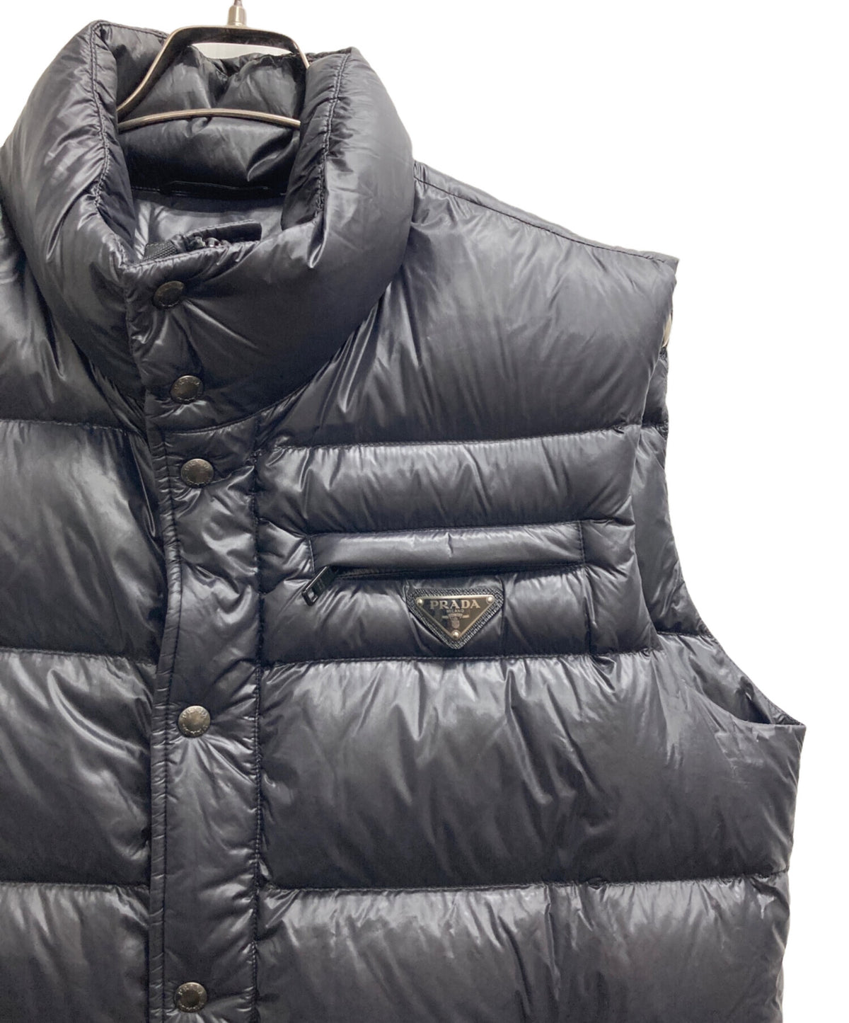 [Pre-owned] PRADA Triangle Logo Plate Down Vest SGJ282 R132