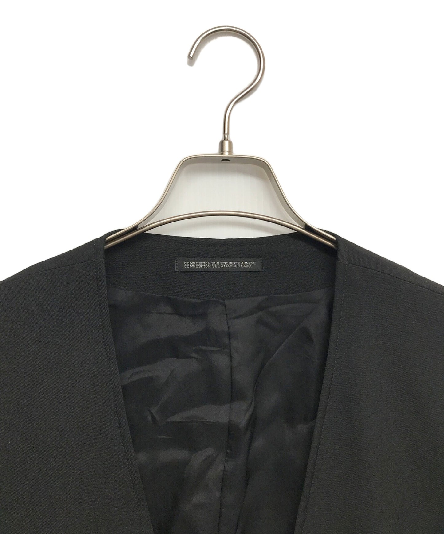 [Pre-owned] Yohji Yamamoto pour homme Wrinkled Gabba Collarless Long Jacket Jacket HZ-J05-100