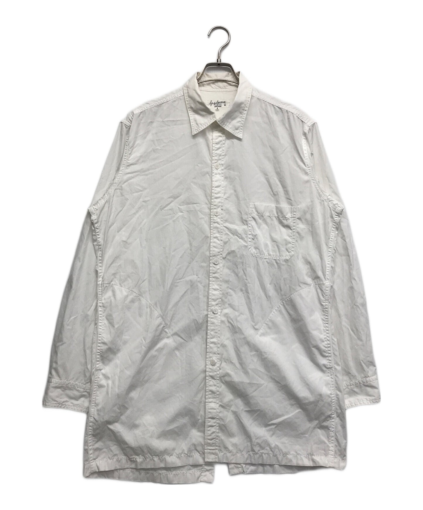 [Pre-owned] Yohji Yamamoto pour homme Back Open Chain Stitch Sew Shirt Shirt Long Sleeve Shirt HW-B02-001