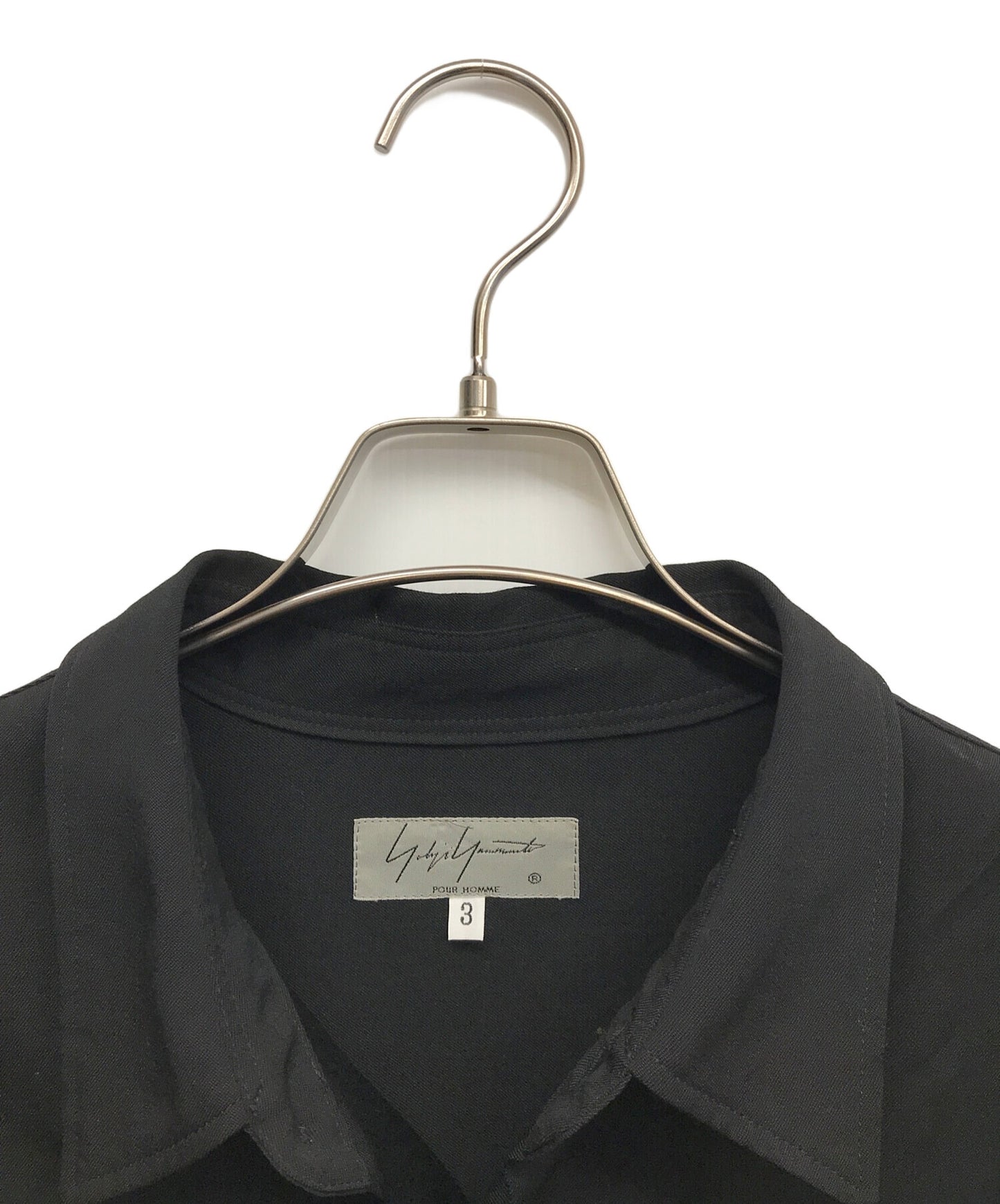 [Pre-owned] Yohji Yamamoto pour homme Front and Back Tiered Blouse Blouse Long Sleeve Shirt Shirt HN-B34-100