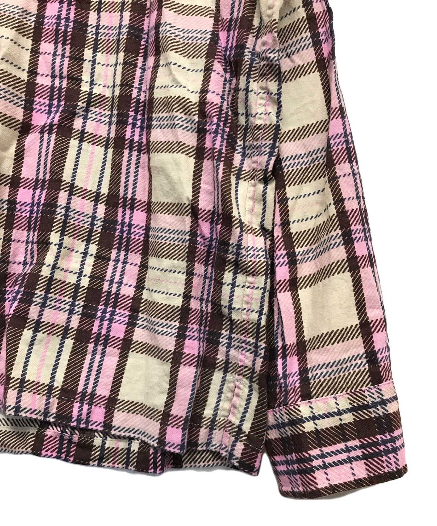 [Pre-owned] SUPREME Printed Hooded Flannel Shirt Long Sleeve Shirt Shirt