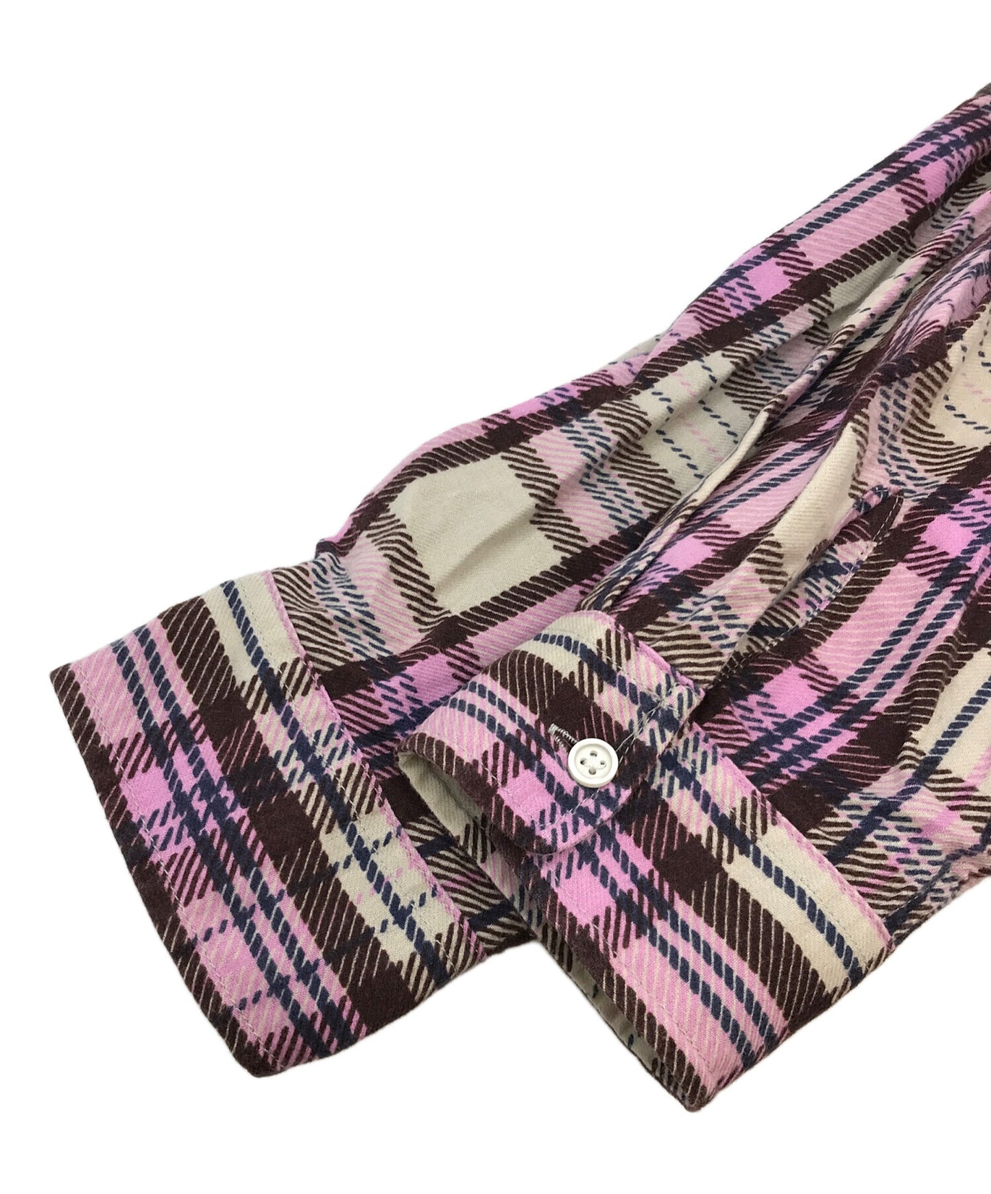 [Pre-owned] SUPREME Printed Hooded Flannel Shirt Long Sleeve Shirt Shirt