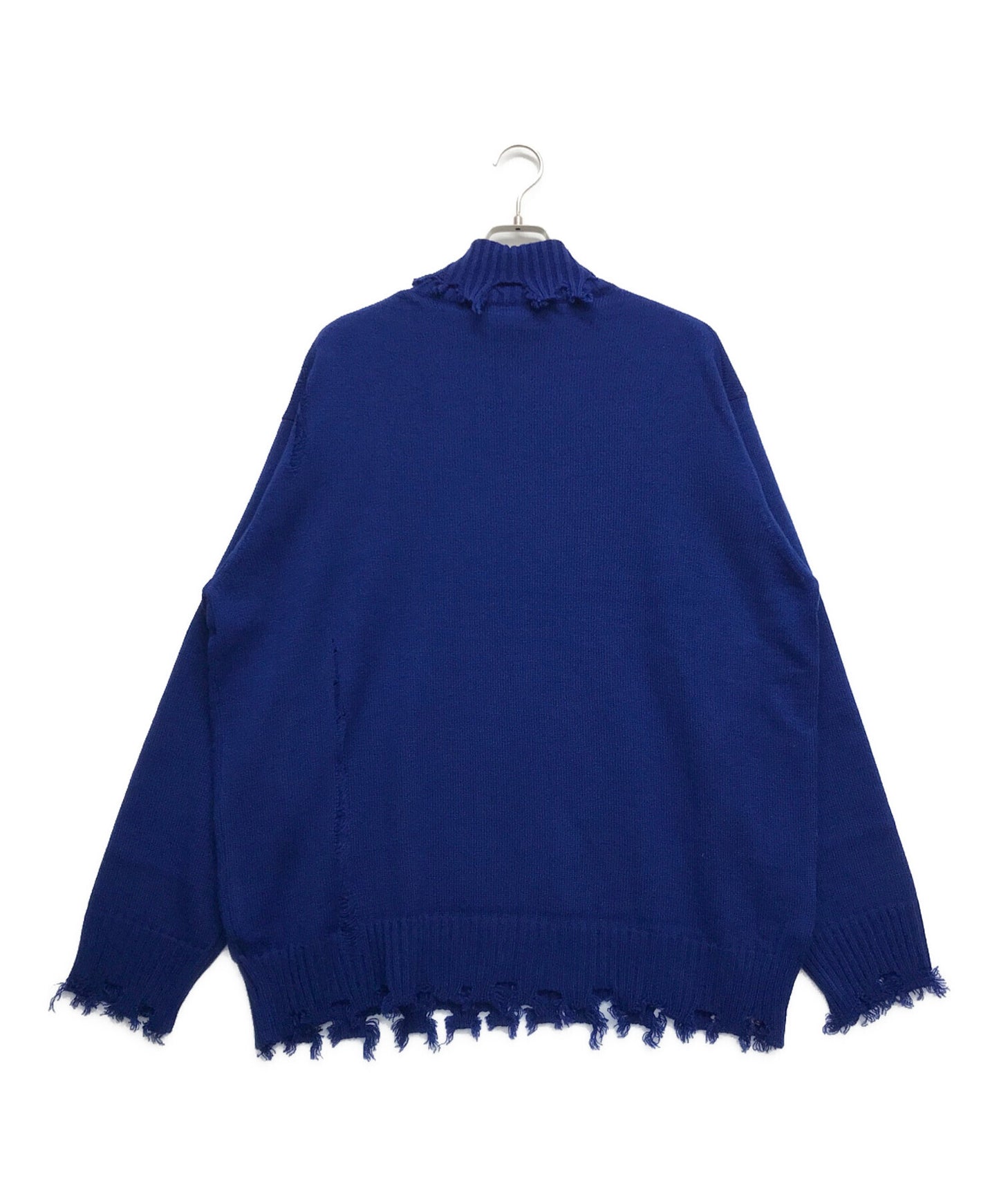 [Pre-owned] s'yte 7G BULKY WOOL DAMAGE TURTLE PULLOVER Turtleneck High Neck Knit Sweater UU-K47-613