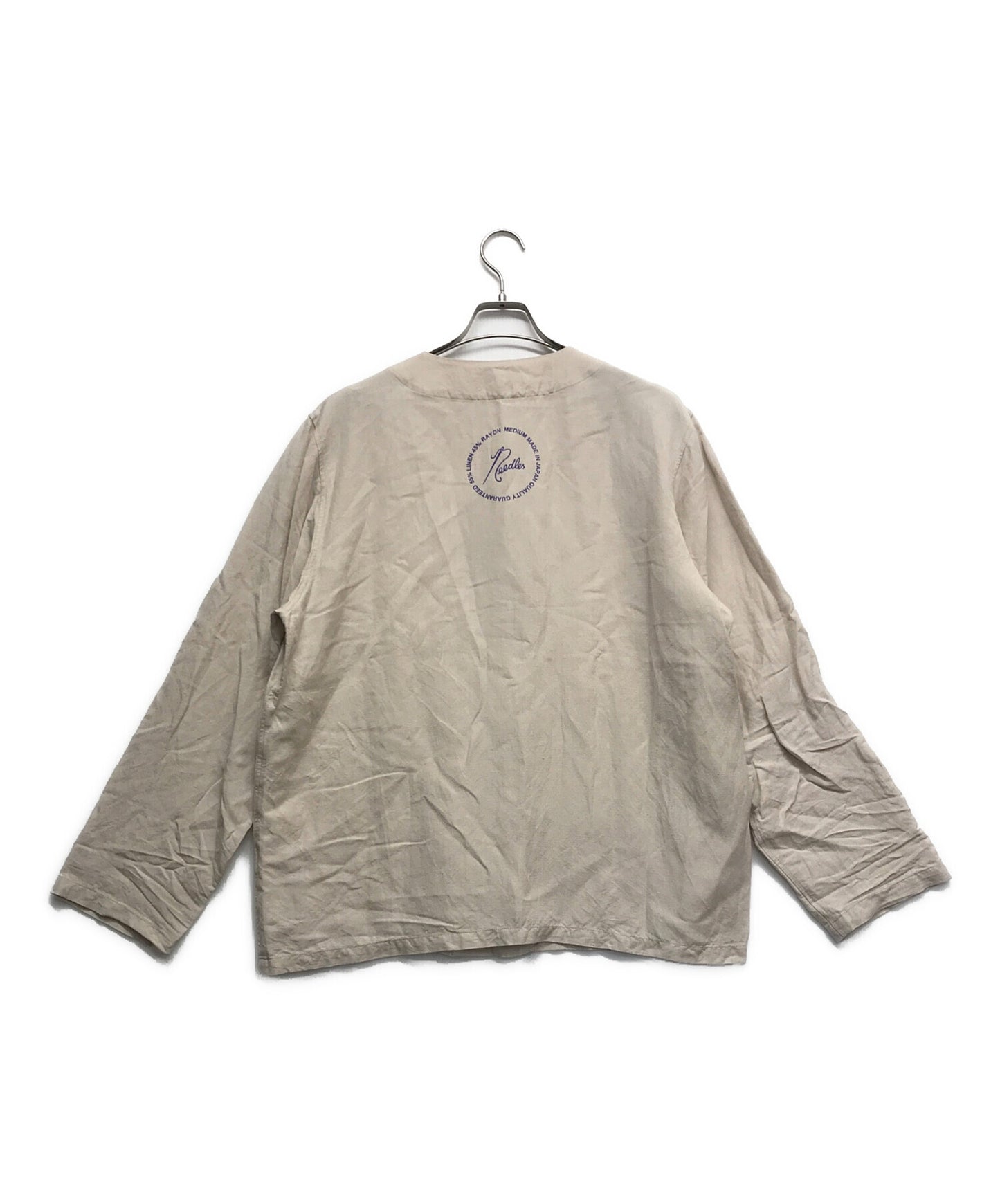 [Pre-owned] Needles Linen-blend shirts Long-sleeved shirts Shirts 0T214SH