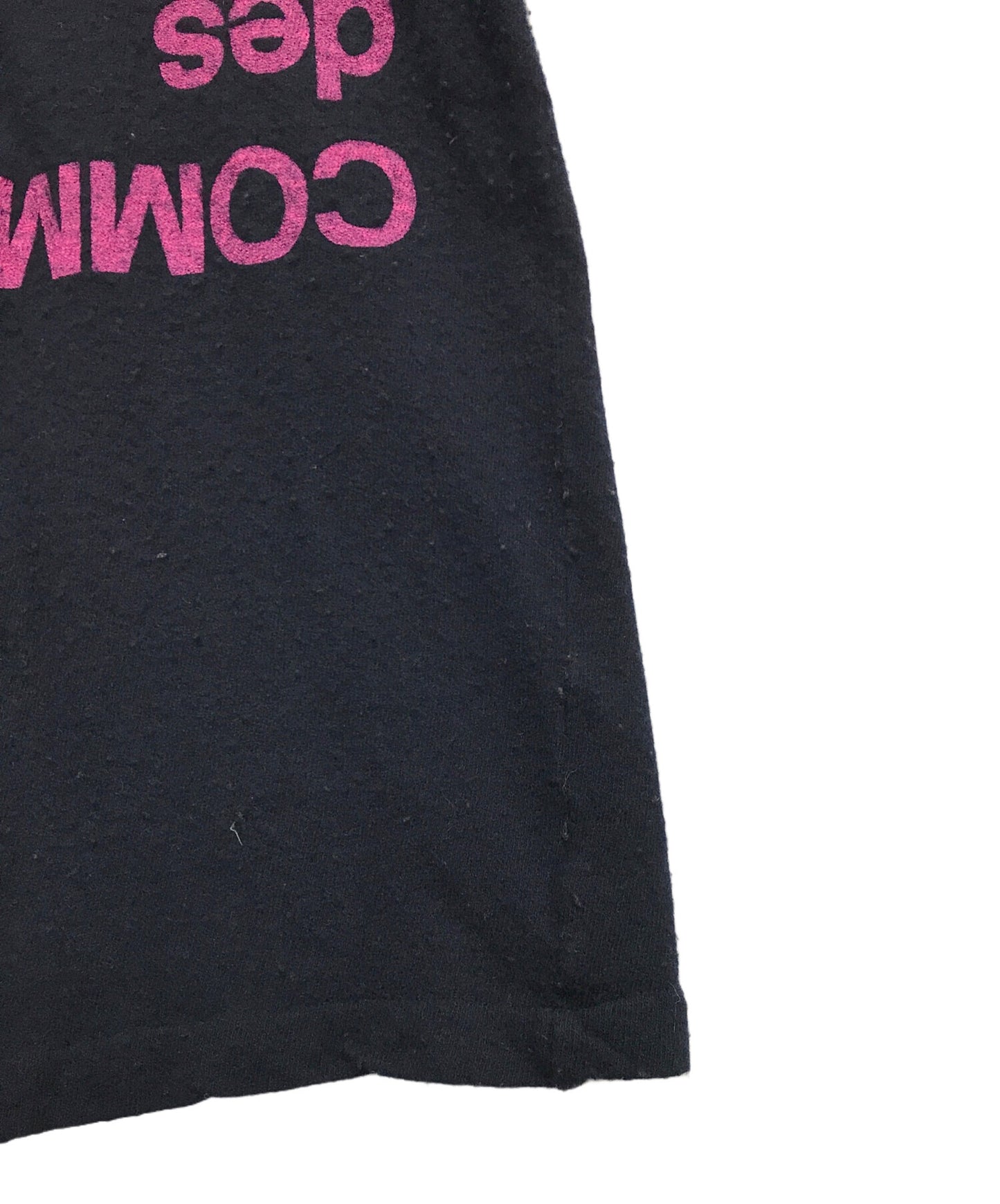 [Pre-owned] COMME des GARCONS HOMME PLUS Woolen Shrunken Reversed Logo Zip Knit Knit Hoodie PT040440