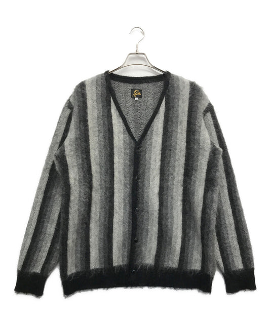 [Pre-owned] Needles Special order mohair striped cardigan knit J0340