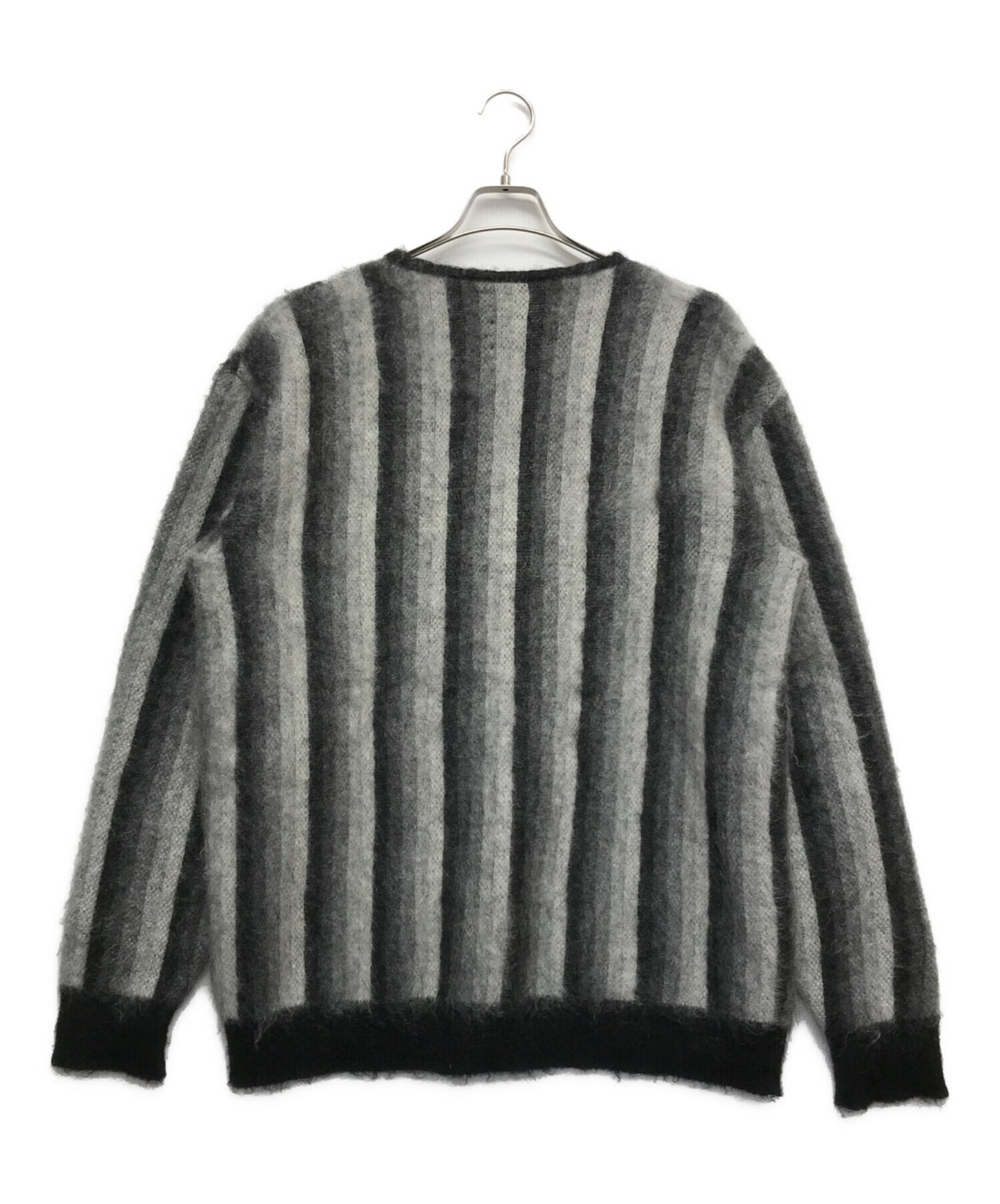 [Pre-owned] Needles Special order mohair striped cardigan knit J0340