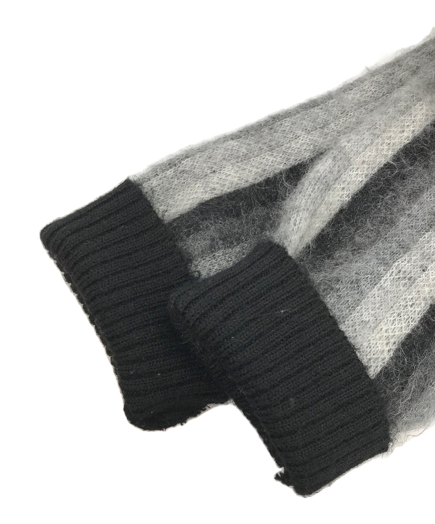 [Pre-owned] Needles Special order mohair striped cardigan knit J0340