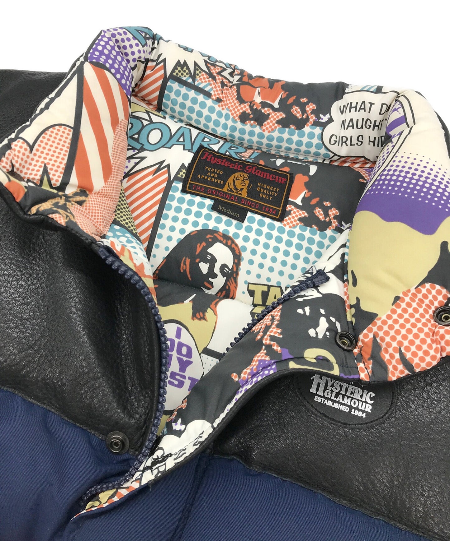 [Pre-owned] Hysteric Glamour PrimaLoft Leather Switched Down Jacket Down Jacket Down Jacket 0243AB06