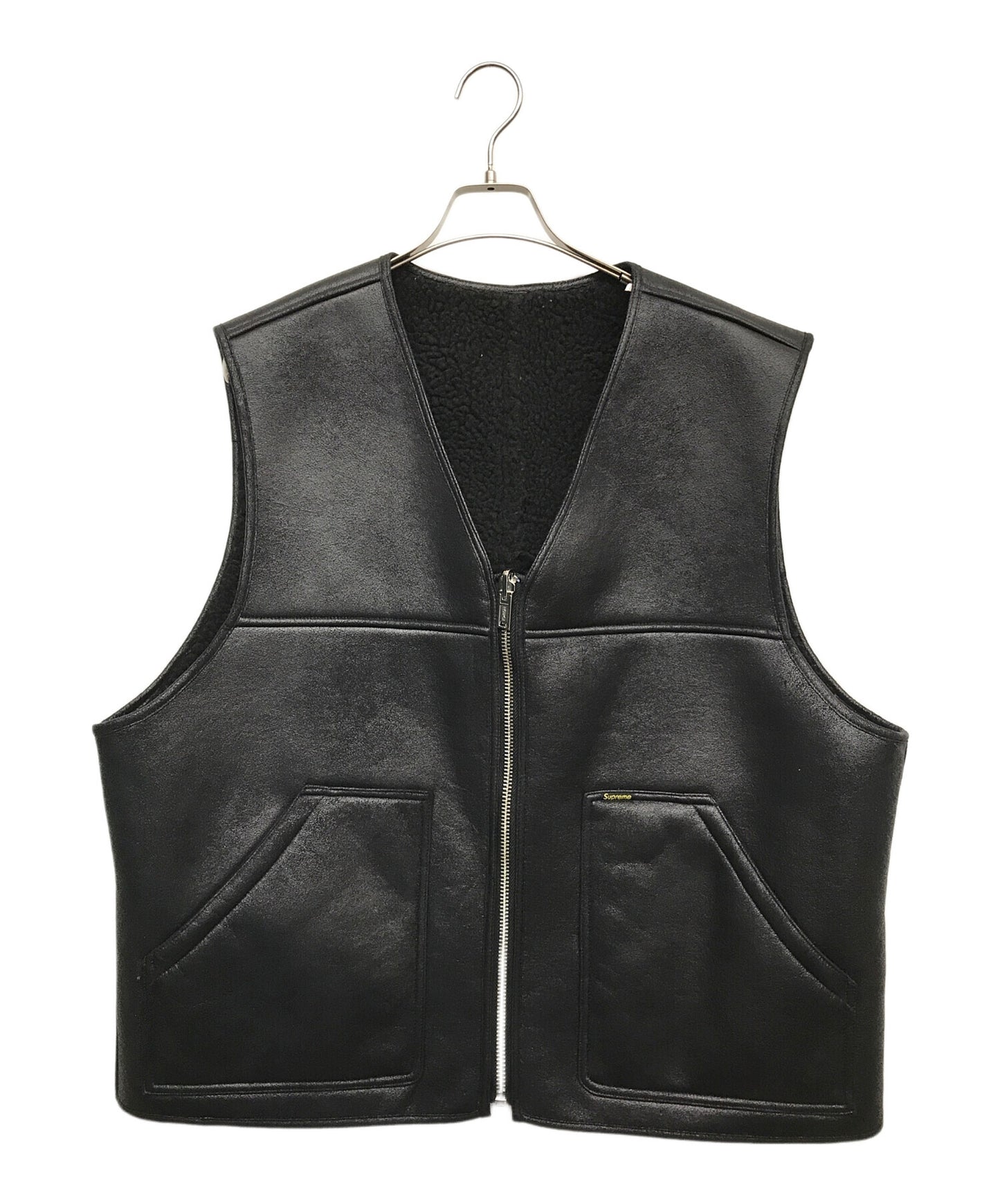 [Pre-owned] SUPREME REVERSIBLE FAUX SHEARLING WORK VEST Vest