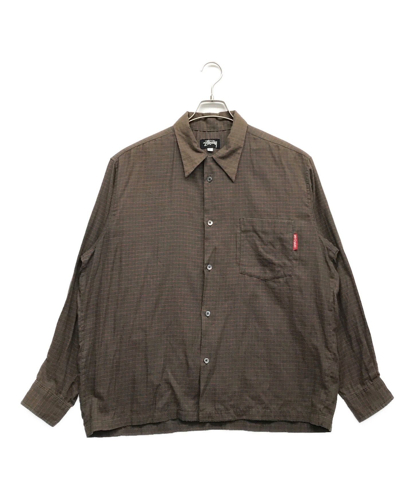 [Pre-owned] stussy Open collar shirt Long sleeve shirt Shirt