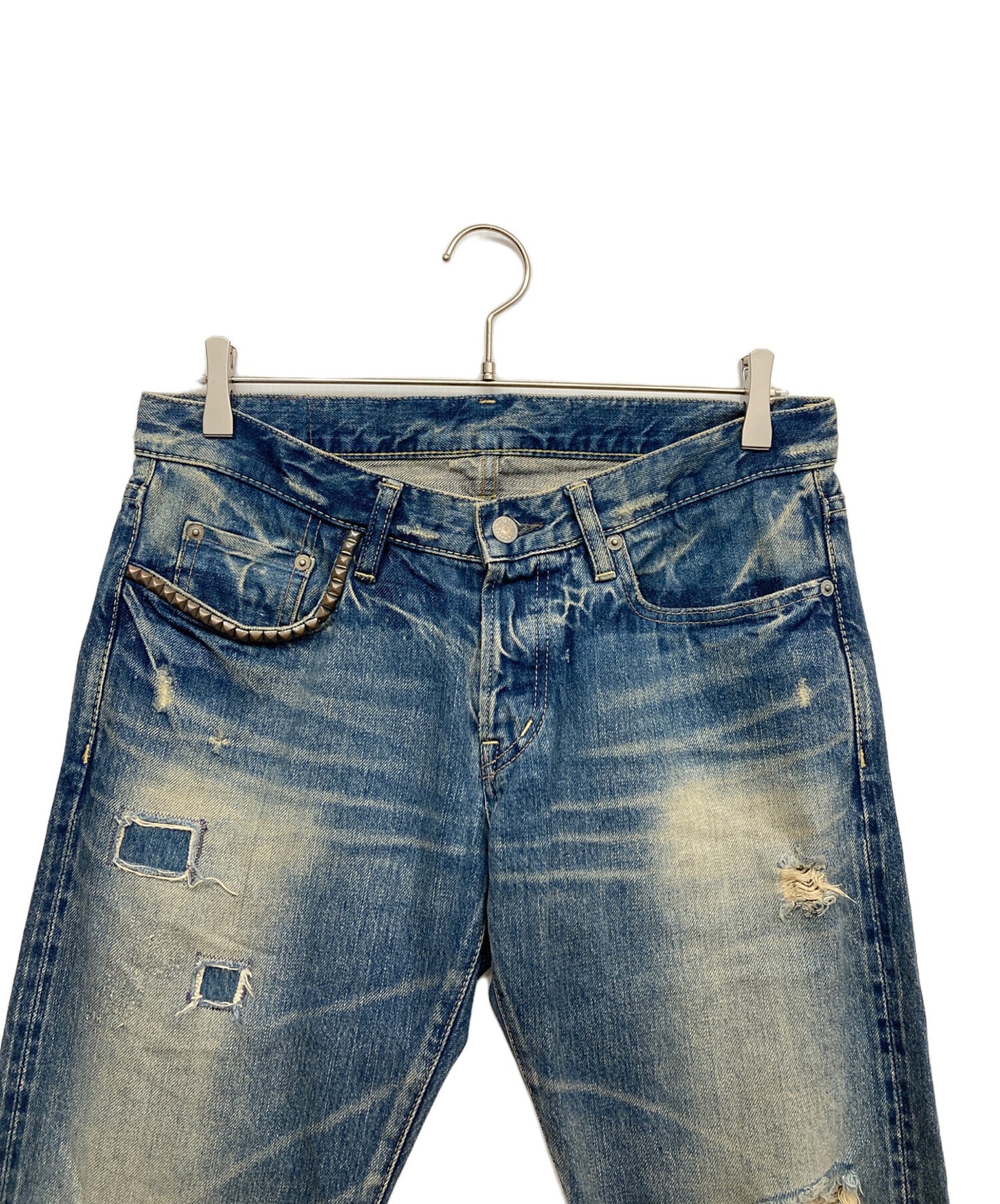 [Pre-owned] Hysteric Glamour Crushed Denim Pants Denim Pants Jeans 0292AP14