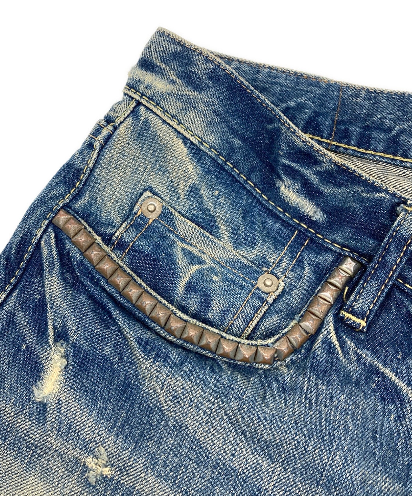 [Pre-owned] Hysteric Glamour Crushed Denim Pants Denim Pants Jeans 0292AP14