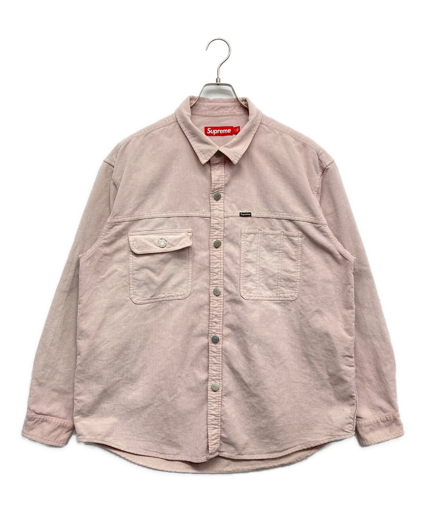[Pre-owned] SUPREME Washed Corduroy Shirt Long Sleeve Shirt Shirt